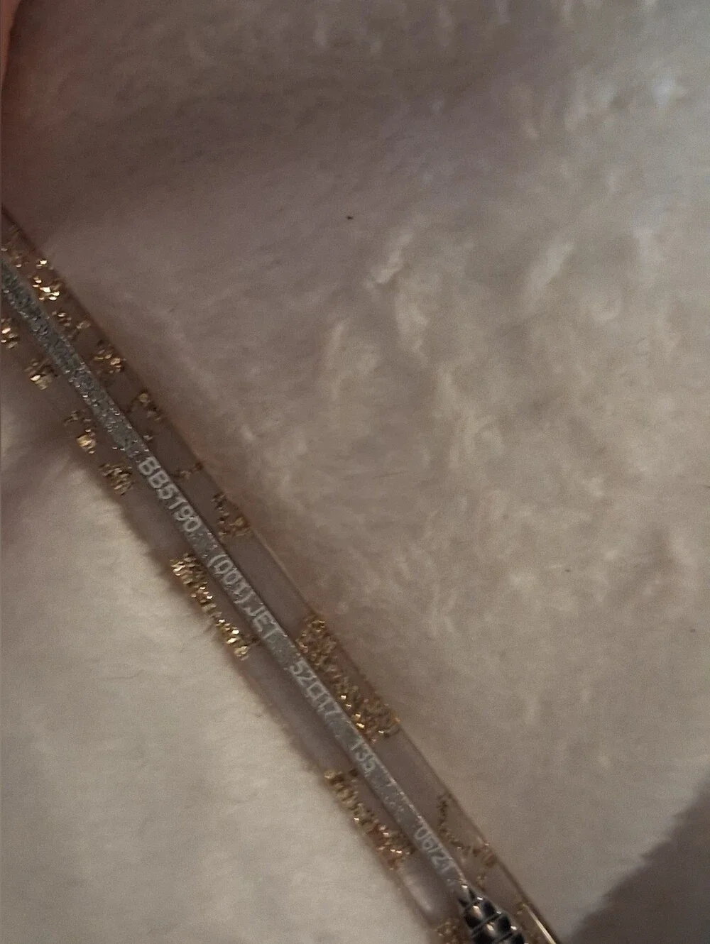 Authenic Bebe Black and Gold Glitter Frames